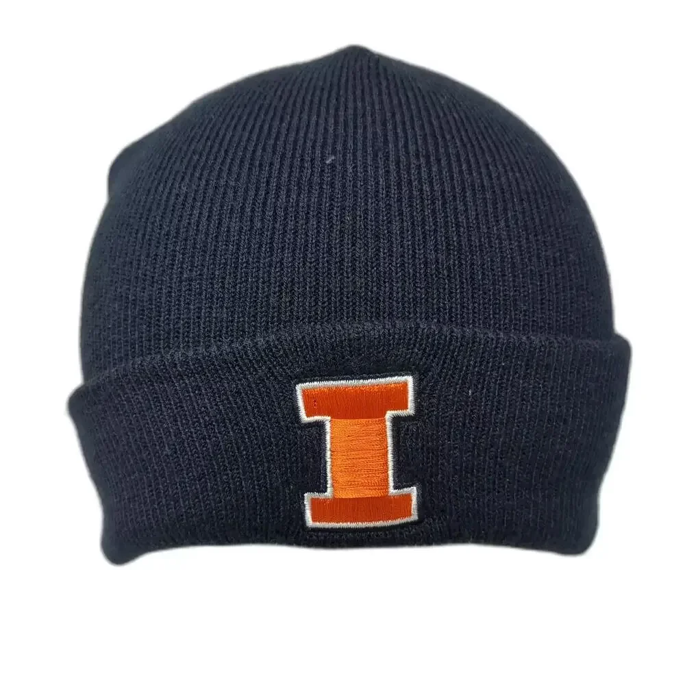 Illinois Fighting Illini NCAA Twins Enterprise Beanie Black Orange One Size Hat
